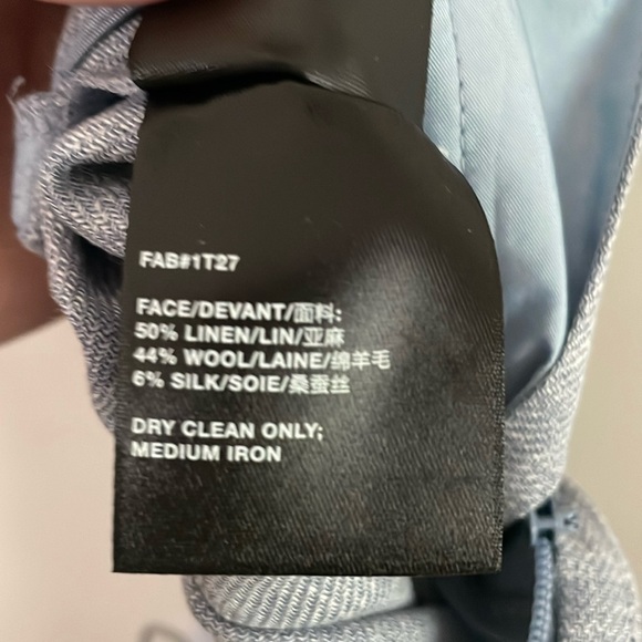 Lafayette 148 | Blue Denim Pattern Barrow Pants - Picture 5 of 7